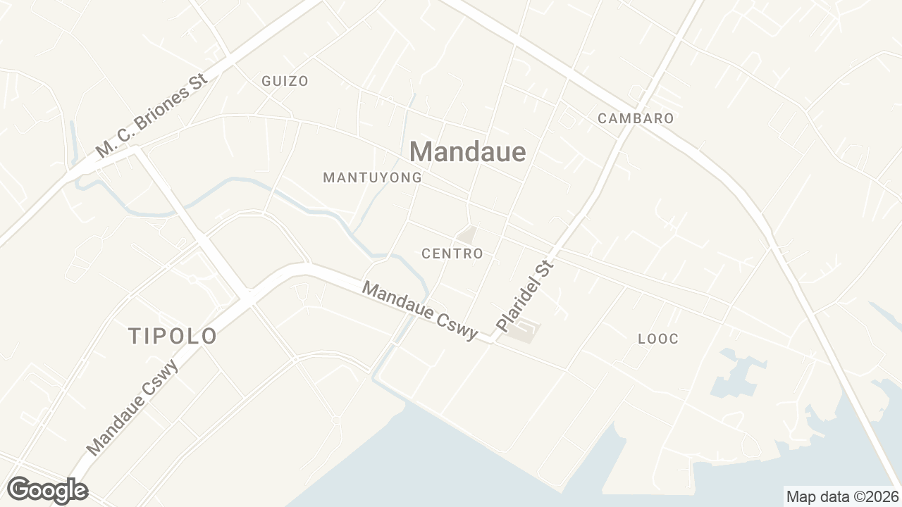 Map of Centro, Mandaue City, Cebu, Philippines