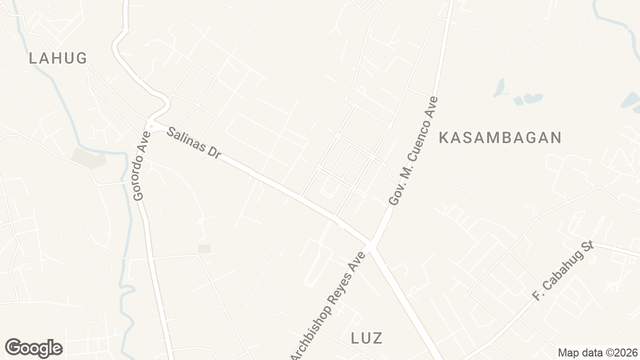 Map of Calyx Center, West Geonzon Street, Cebu City, Cebu, Philippines