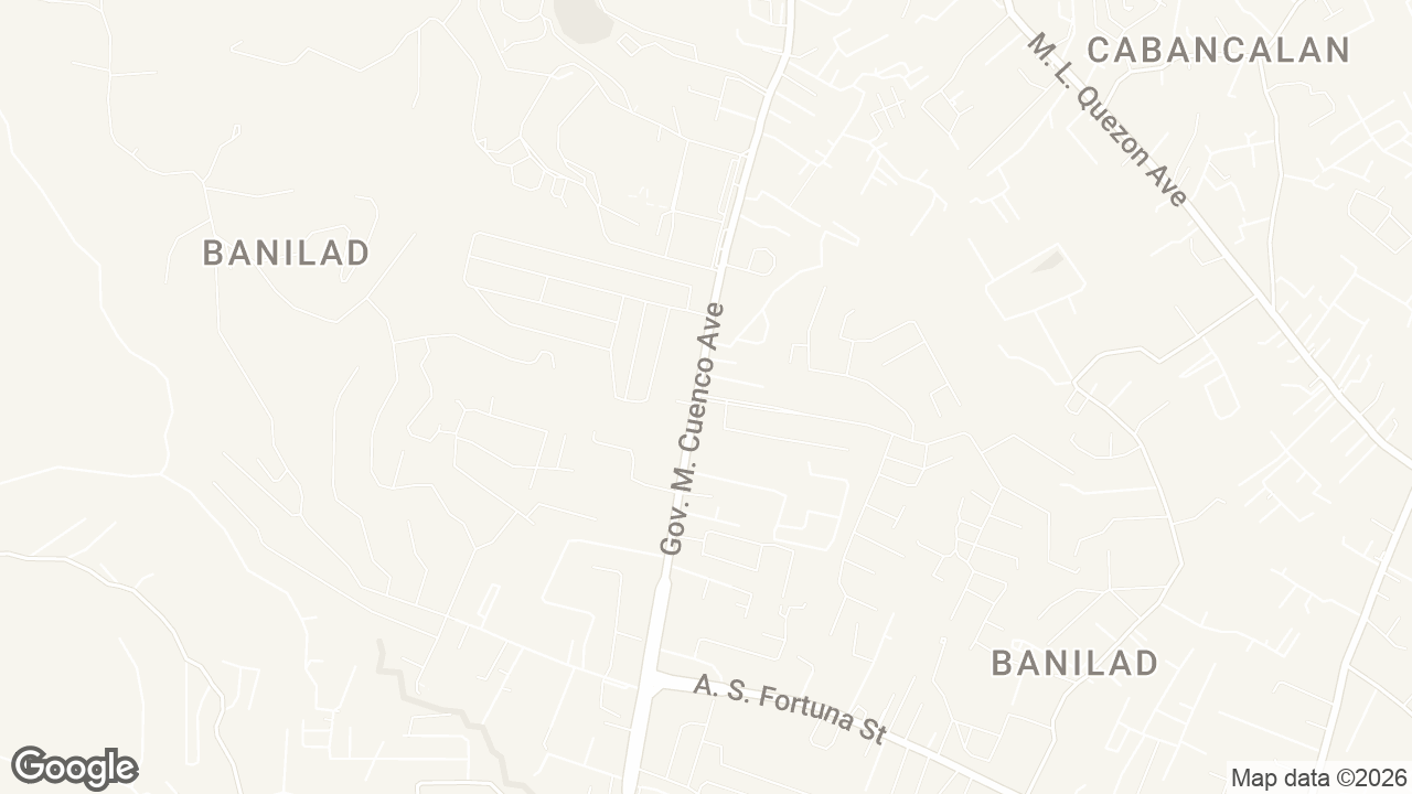 Map of Sto. Niño Village, Gov. M. Cuenco Avenue, Cebu City, Cebu, Philippines