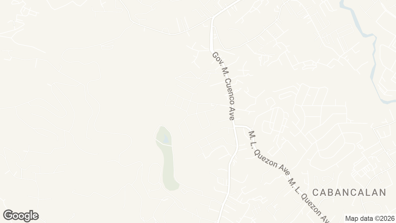 Map of Silverhills Subdivision, Ruby St, Cebu City, Cebu, Philippines