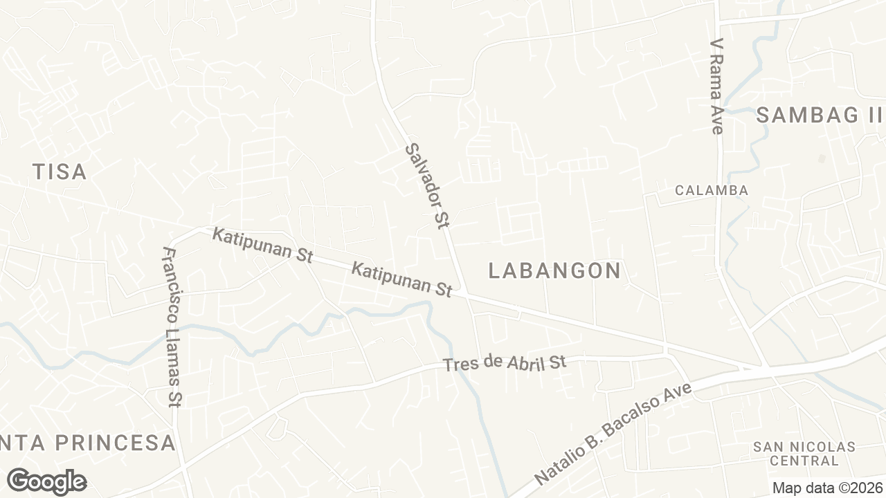 Map of Casa Mira Towers, Salvador Street, Labangon, Cebu City, Cebu, Philippines