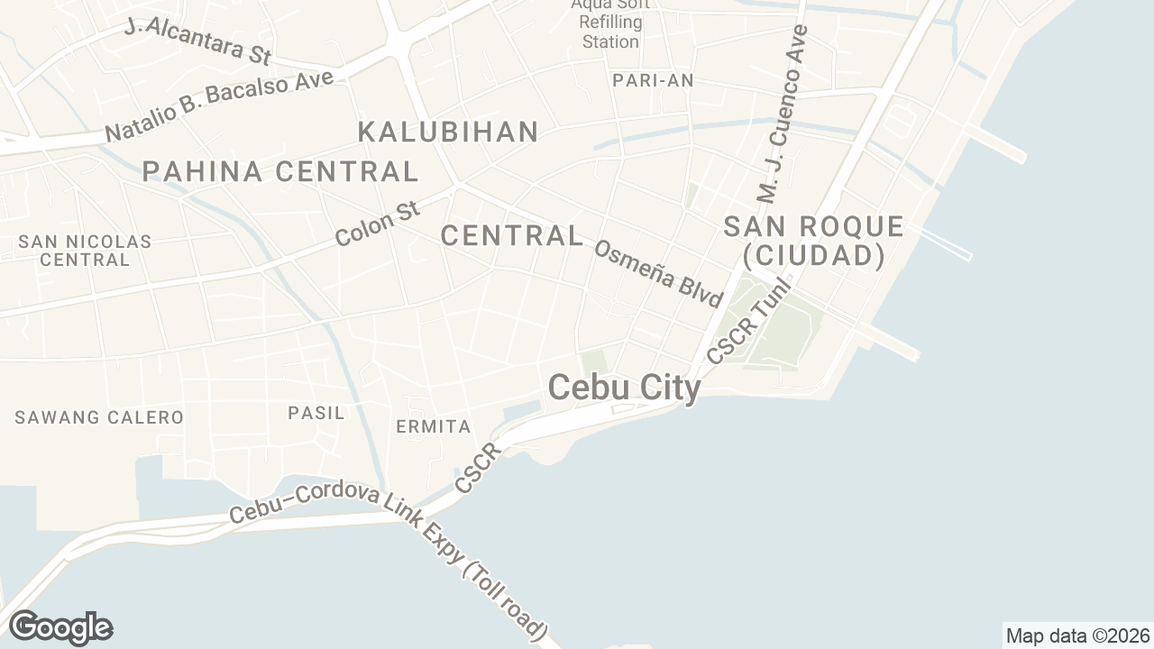 Map of D. Jakosalem Street, Cebu City, Cebu, Philippines