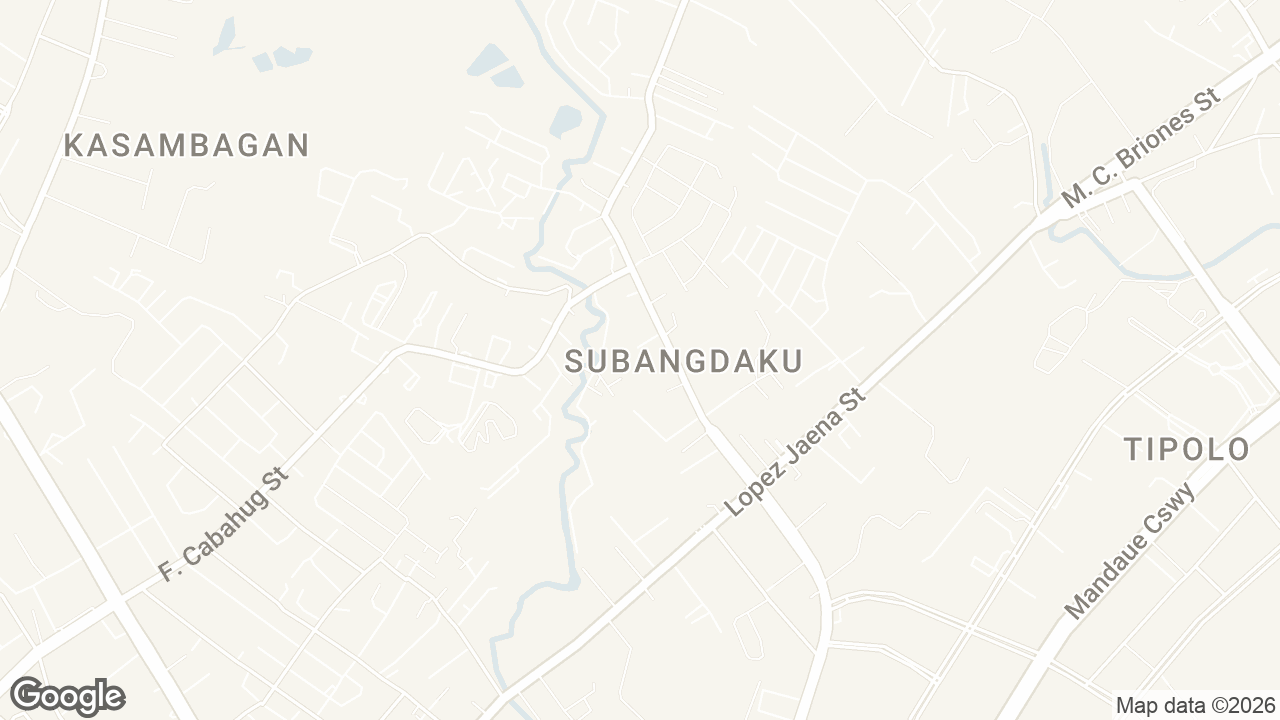 Map of Subangdaku, Mandaue City, Cebu, Philippines