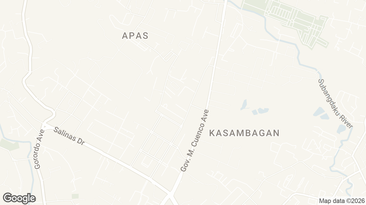 Map of Avida Riala, Jose Maria del Mar Avenue, Apas, Cebu City, Cebu, Philippines