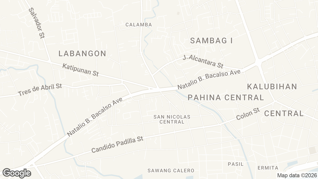 Map of V Rama Avenue & North Bacalso Avenue, Cebu City, Cebu, Philippines