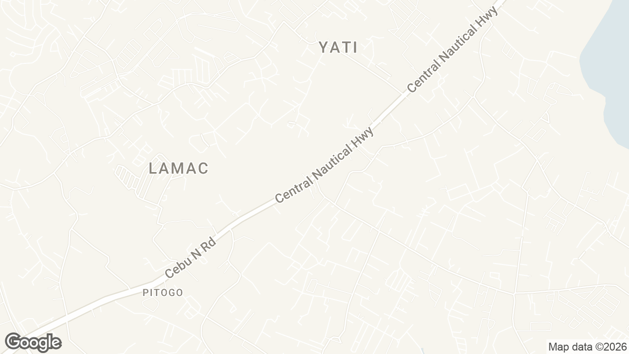 Map of Bagong Daan Road Purok Bayabas Yati Liloan Cebu