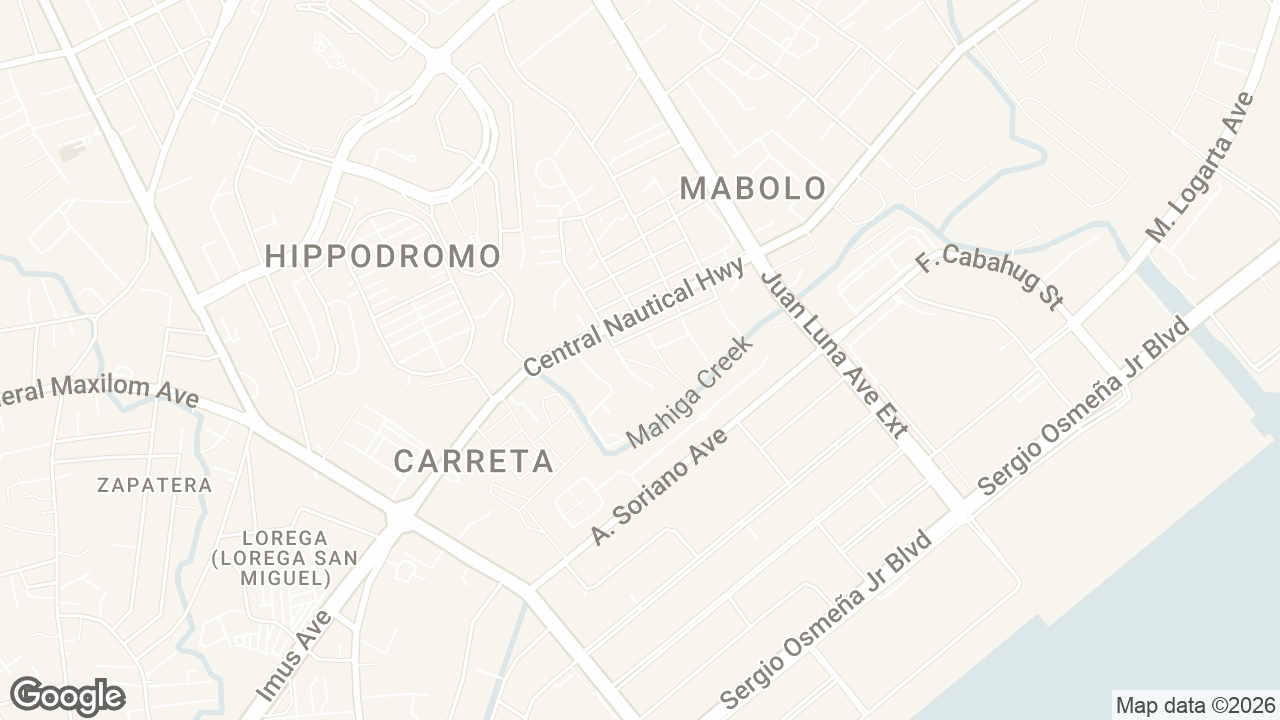 Map of The Persimmon Condominium, H. Joaquino Street, Cebu City, Cebu, Philippines