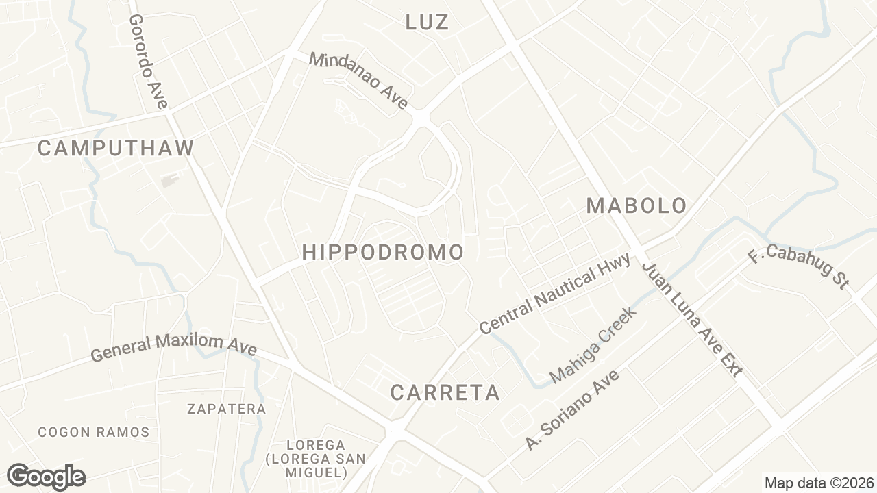 Map of Calyx Residences Home, Leyte Loop, Cebu City, Cebu, Philippines
