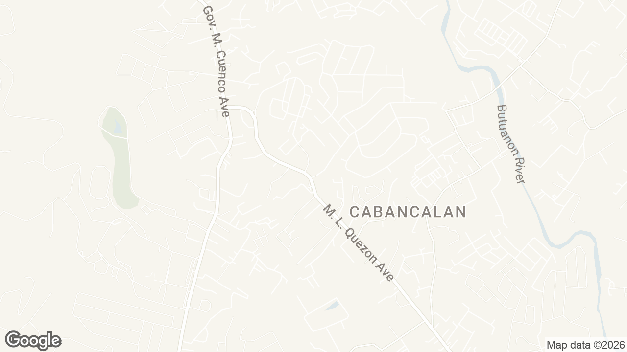 Map of North Town Homes, Limonia Street, Mandaue City, Cebu, Philippines