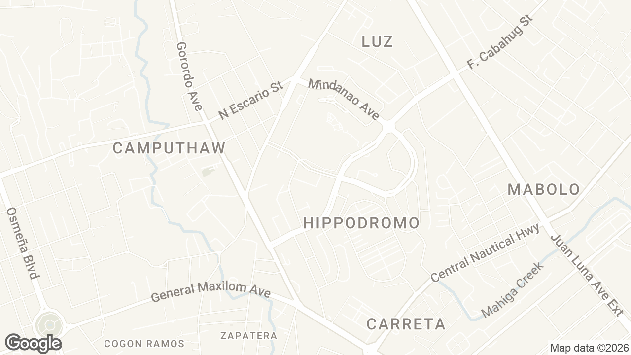Map of Avalon, Luzon Avenue, Cebu City, Cebu, Philippines