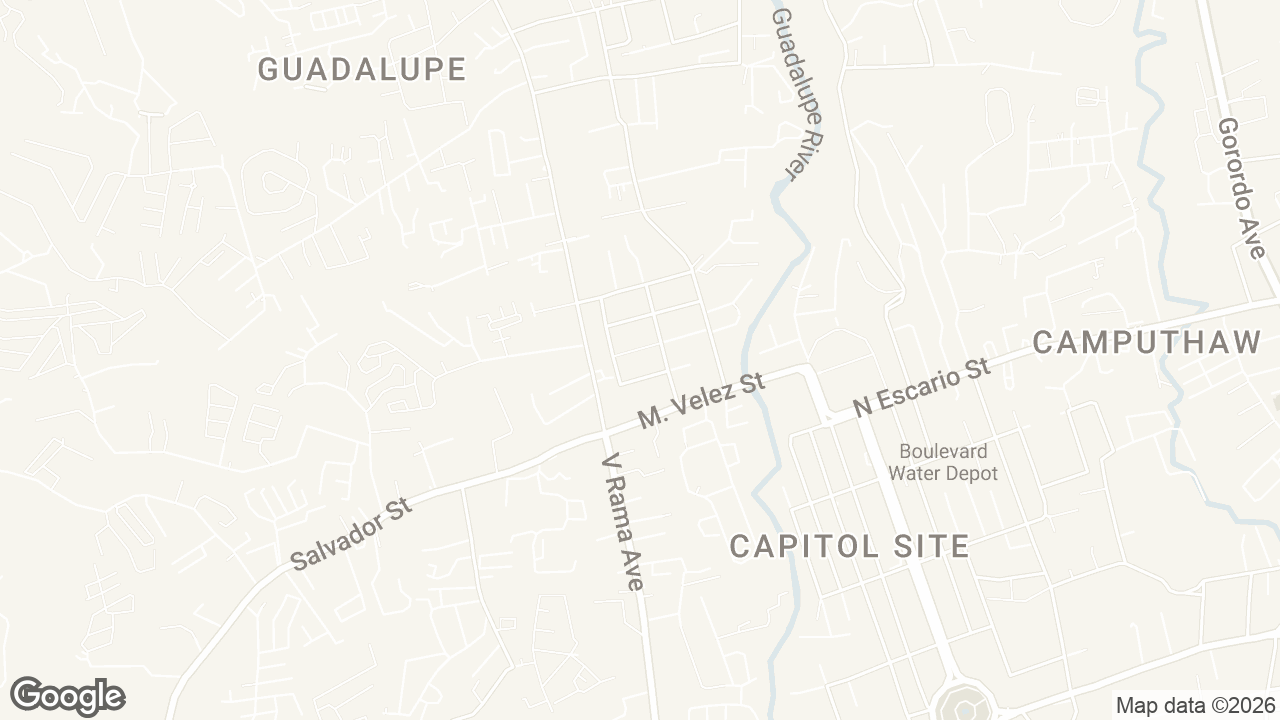 Map of Buenaventura Condominiums, Emilio Osmeña Street, Guadalupe, Cebu City, Cebu, Philippines