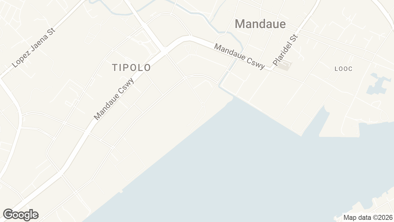 Map of Mandani Bay Suites, F.E. Zuellig Avenue, Tipolo, Mandaue, Cebu, Philippines, Mandaue City