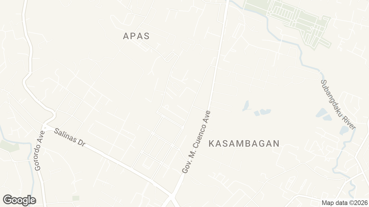 Map of Avida Riala, Jose Maria del Mar Avenue, Apas, Cebu City, Cebu, Philippines