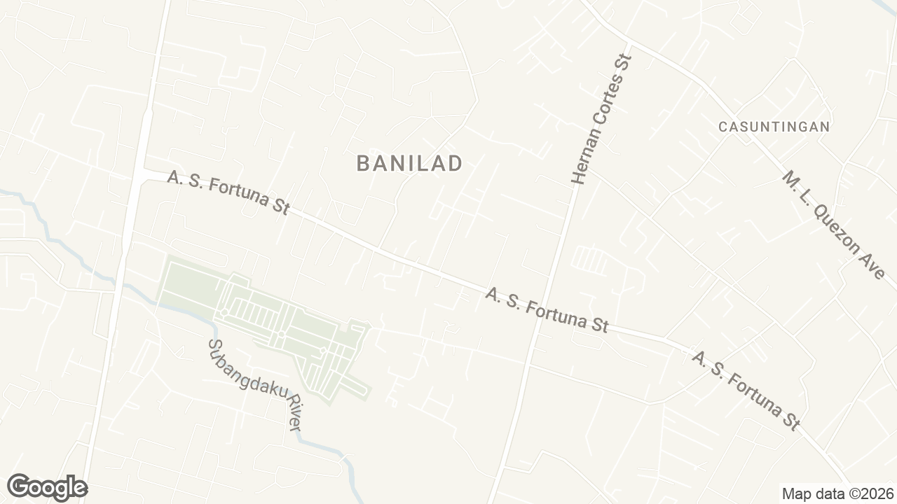 Map of THE BANILAD PLACE, AS Fortuna, Mandaue, Cebu, Philippines, Mandaue City