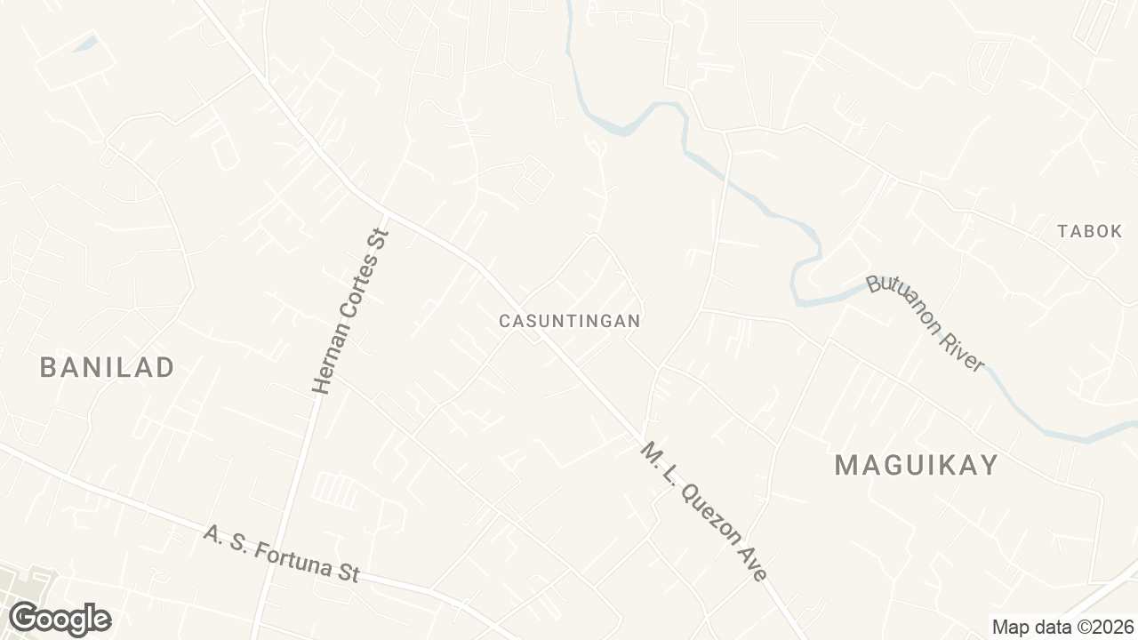 Map of Casuntingan, Mandaue City, Cebu, Philippines