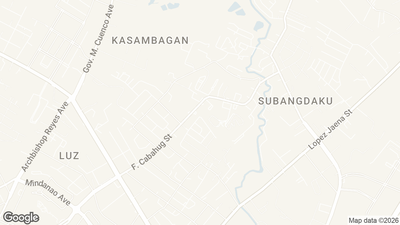 Map of Casals Village, Mabolo, Cebu City, Cebu, Philippines