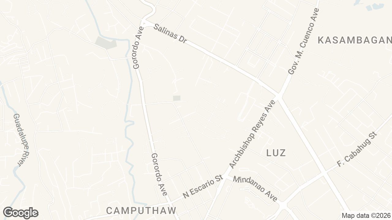 Map of Gemsville Subdivision, Cebu City, Cebu, Philippines