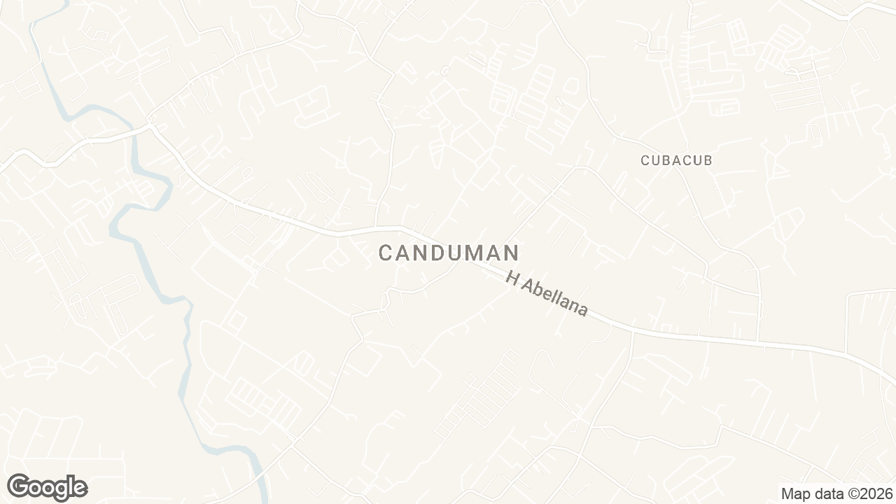Map of Canduman, Mandaue, Cebu, Philippines, Mandaue City