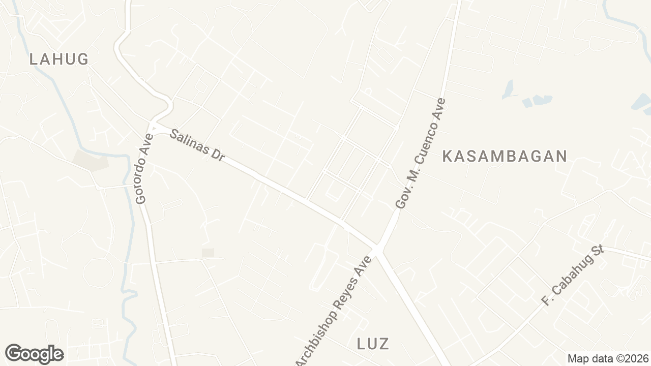 Map of Calyx Center, West Geonzon Street, Cebu City, Cebu, Philippines