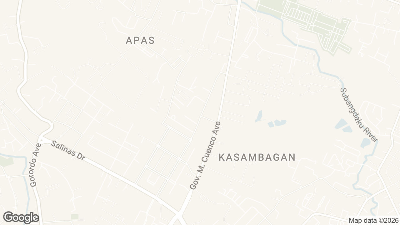 Map of Avida Towers Riala, Jose Maria del Mar Avenue, Apas, Cebu City, Cebu, Philippines