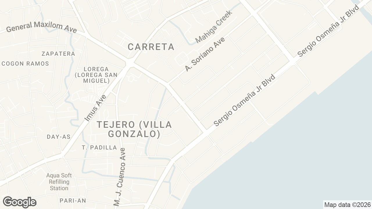 Map of Parthenon Residences J.De Veyra Street,Cebu City,Cebu,Philippines