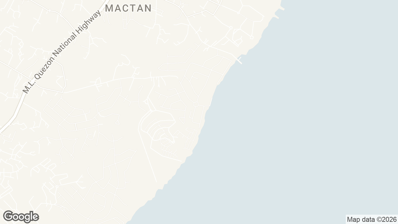 Map of The Reef Island Resort, Dapdap, Lapu-lapu City, Cebu, Philippines