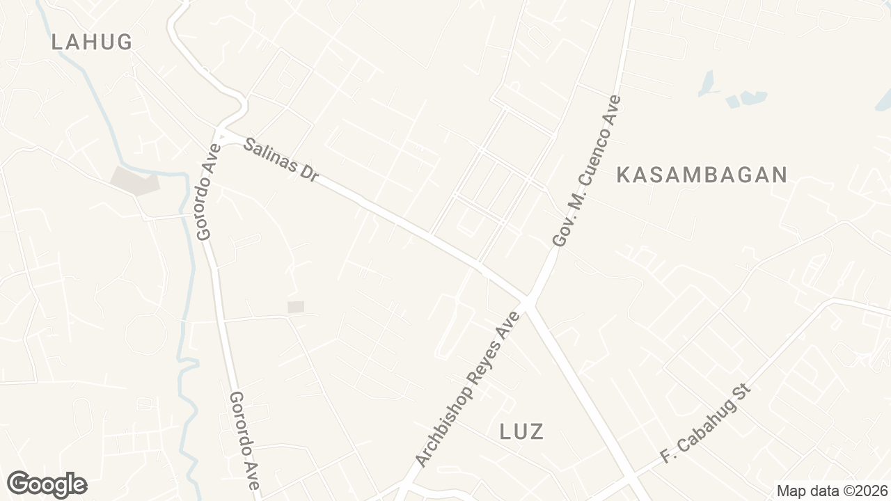 Map of Cebu Exchange Tower, Salinas Drive, Lahug, Cebu City