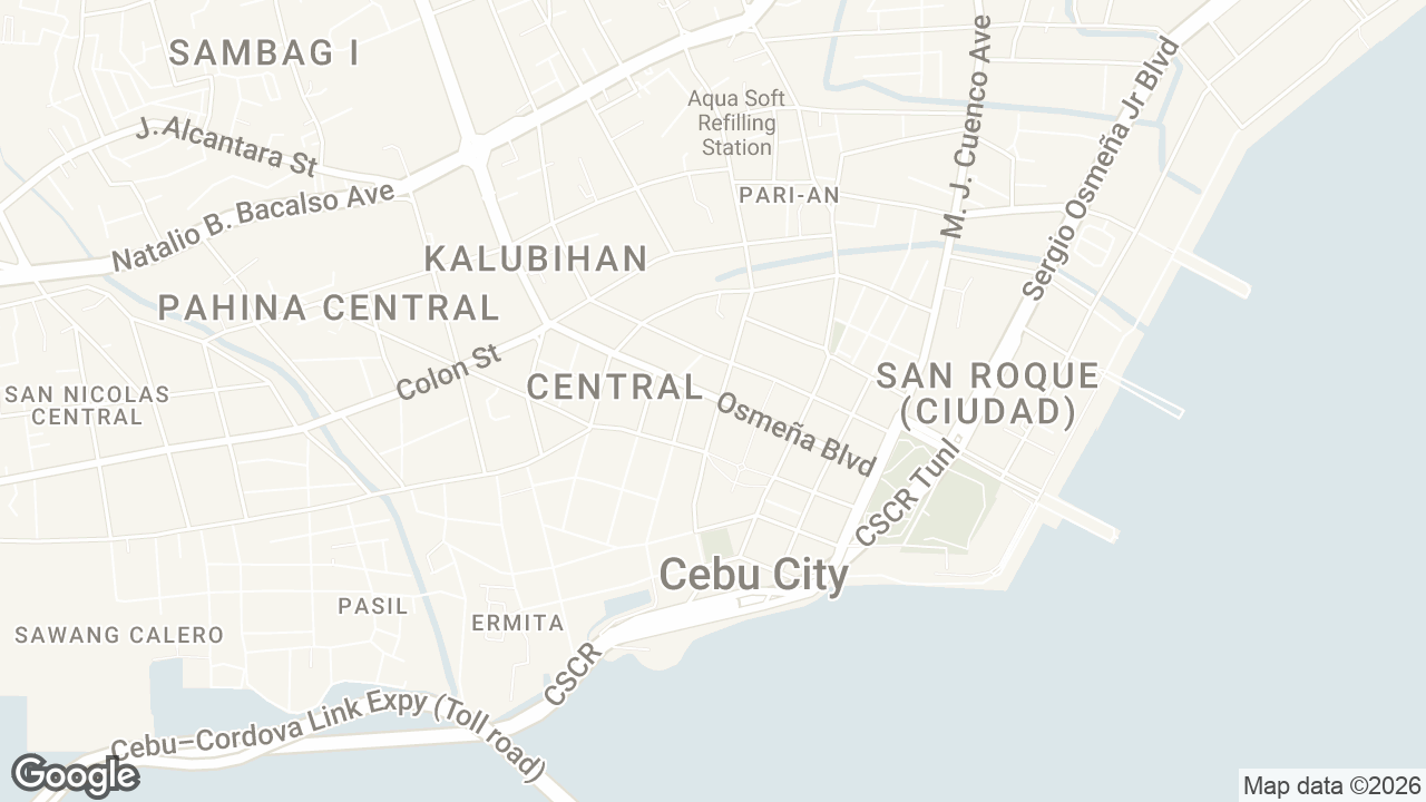 Map of Don Sergio Osmena Building, Central, Cebu City, Cebu, Philippines
