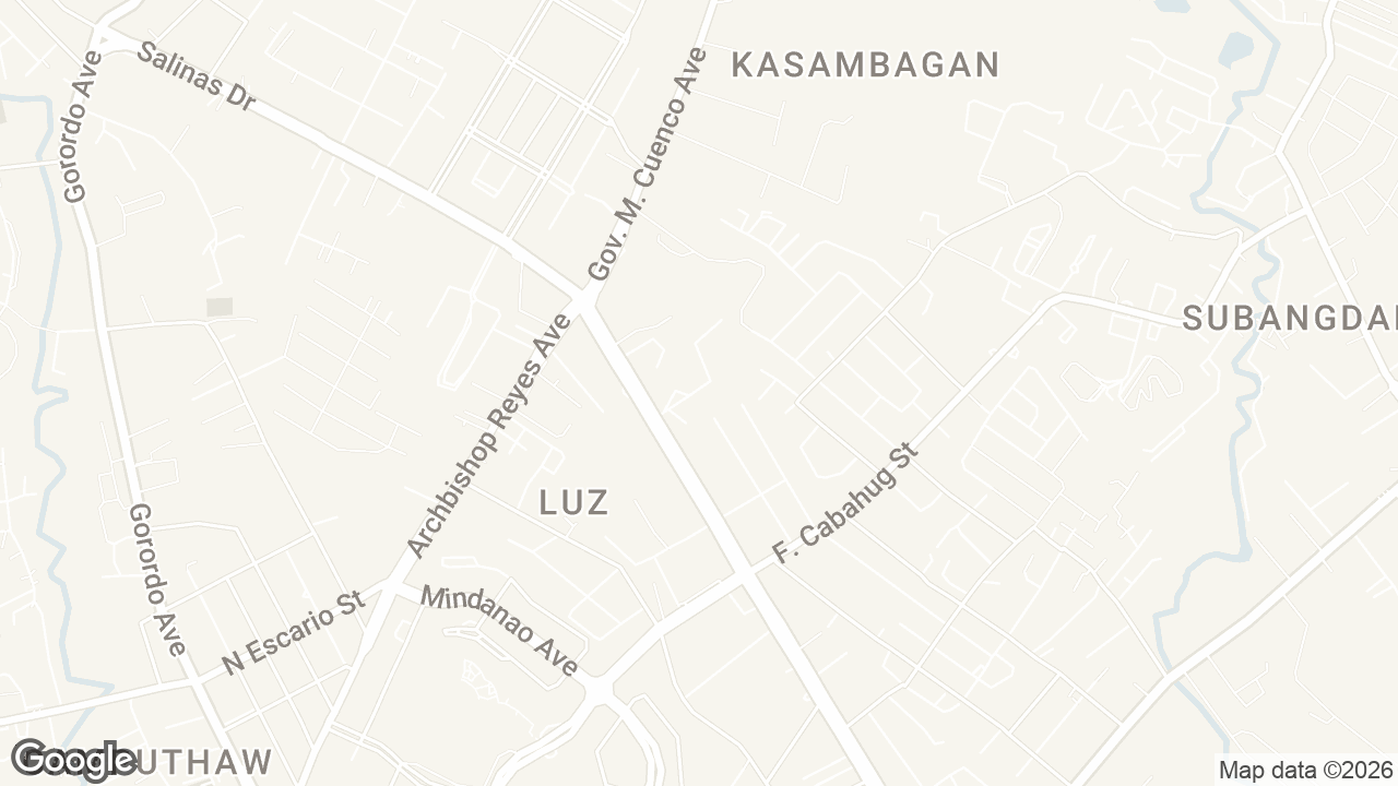 Map of Meridian by AVENIR, Golam Drive, Cebu City, Cebu, Philippines