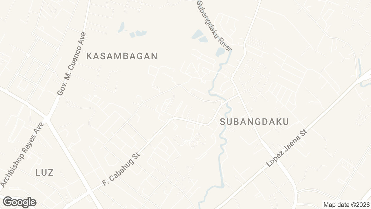 Map of Bonifacio District — Faustina Center, F. Cabahug Street, Cebu City, Cebu, Philippines