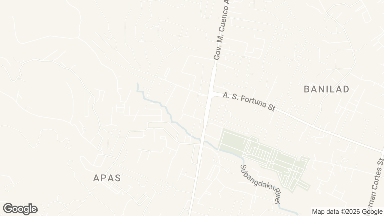 Map of Palette Cebu The Almonds Boutique Aparthotel Near University of Cebu, Hon. B. Tudtud Private Road, Banilad, Cebu City, Cebu, Philippines