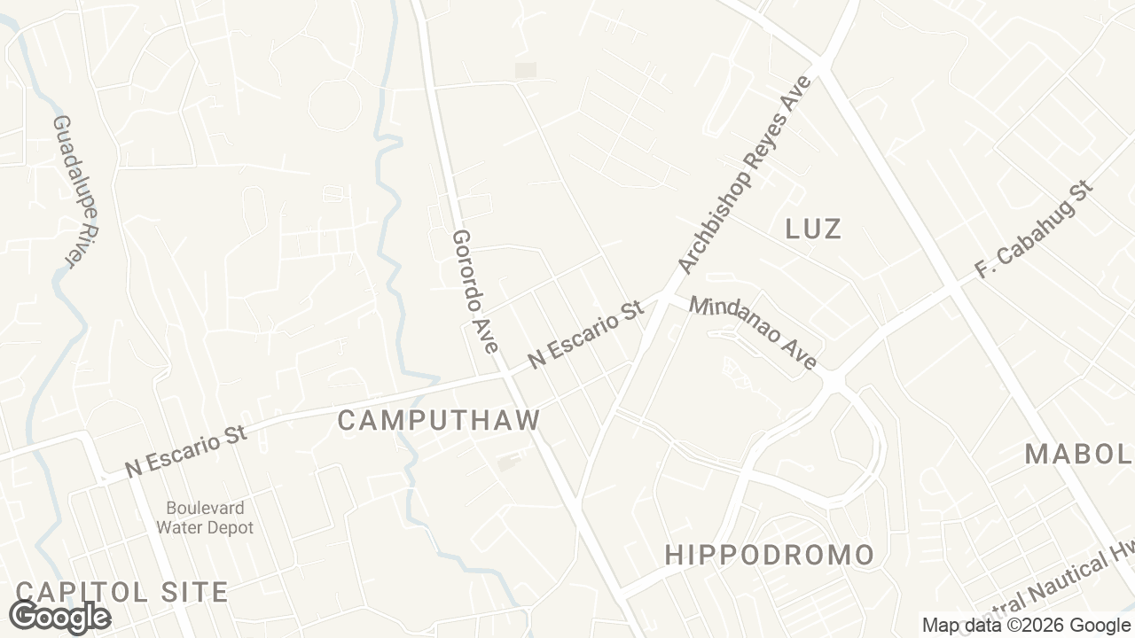 Map of Arienza Land Corporation, Molave Street, Cebu City, Cebu, Philippines