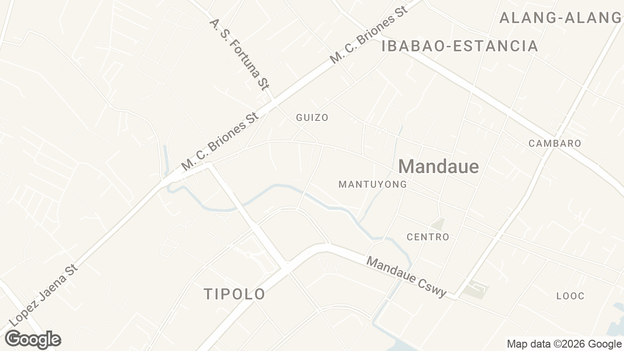 Map of A.S.Fortuna, Mandaue, Cebu, Philippines, Mandaue City