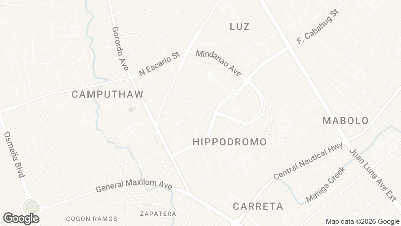 Map of Avalon, Luzon Avenue, Cebu City, Cebu, Philippines