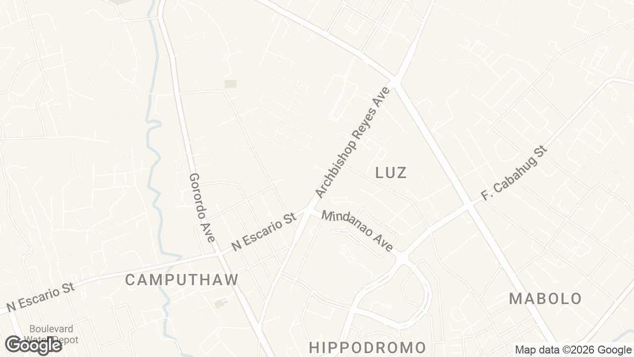 Map of 1Nito Tower, Archbishop Reyes Avenue, Lahug, Cebu City, Cebu, Philippines