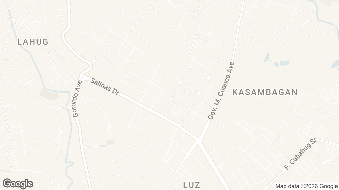 Map of Filinvest Cyberzone Cebu Tower 2, West Geonzon Street, Cebu City, Cebu, Philippines