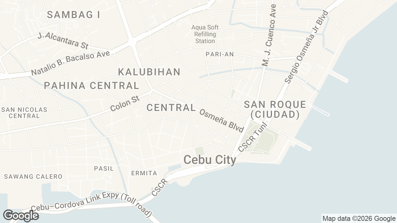 Map of Don Sergio Osmena Building, Central, Cebu City, Cebu, Philippines