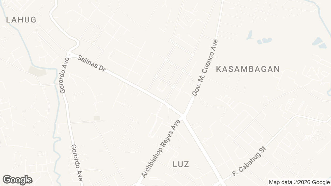 Map of TGU Tower, Jose Maria del Mar Avenue, Apas, Cebu City, Cebu, Philippines