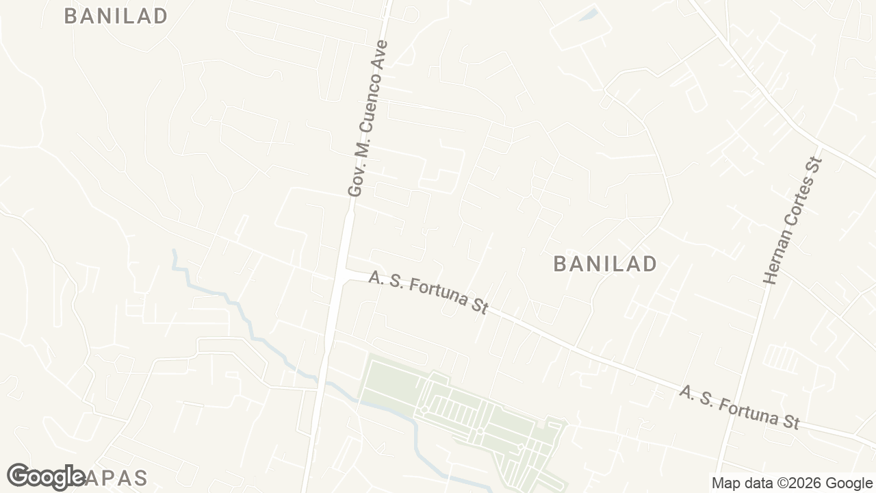 Map of Midori Residences, A. S. Fortuna Street, Banilad, Mandaue, Cebu, Philippines, Cebu City